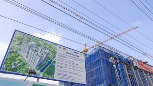 Toàn cảnh dự án Hanoi Melody Residences đang gấp rút hoàn thành