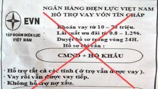 EVN cảnh báo mạo danh 'Ngân hàng Điện lực Việt Nam' để quảng cáo cho vay tín chấp