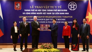 Hà Nội tặng 150.000 khẩu trang cho thành phố Moskva