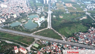 Hiện trạng khu vực làm hầm chui qua đường Phạm Văn Đồng nối Tây Hồ Tây lên trục Tây Thăng Long