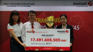 Người phụ nữ Tây Ninh nhận giải xổ số Vietlott hơn 17 tỷ đồng