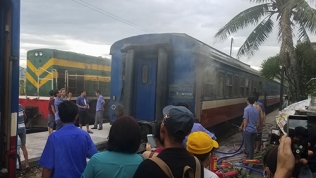 Phúc Yên: Cháy toa tàu, hàng trăm hành khách hốt hoảng bỏ chạy