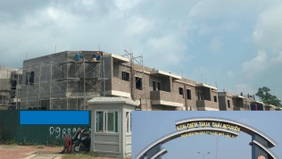 Thái Nguyên: Hàng chục căn nhà phố liền kề xây dựng không phép tại KCN APEC Điềm Thụy?