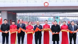 Hà Nội: Khởi công cầu Vĩnh Tuy 2, khánh thành nút giao Vành đai 3 với cao tốc Hà Nội-Hải Phòng