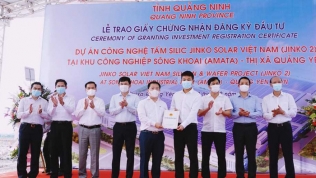 Jinko Solar 'rót' gần 20.000 tỷ đầu tư 2 dự án công nghệ tại Quảng Ninh