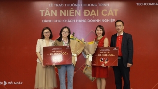 Techcombank trao thưởng cho 555 doanh nghiệp tham gia chương trình 'Tân Niên Đại Cát'