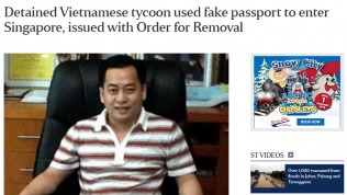 Phan Van Anh Vu bị trục xuất khỏi Singapore vì sử dụng hộ chiếu giả
