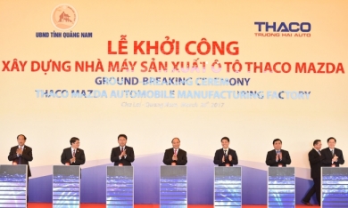 THACO khởi công nhà máy ô tô 12.000 tỷ đồng tại Quảng Nam