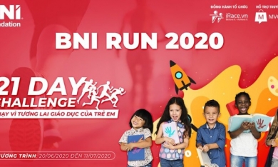 Khởi động giải chạy trực tuyến BNI RUN 2020 nhằm ủng hộ giáo dục trẻ em