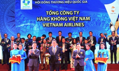 Vietnam Airlines được vinh danh thương hiệu Quốc gia năm 2018