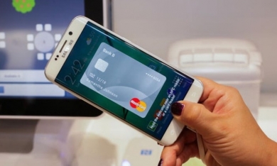 Khách hàng Eximbank có thể thanh toán bằng Samsung Pay với thẻ V-TOP kết nối qua NAPAS