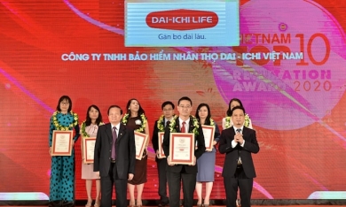 Dai-ichi Life Việt Nam vào ‘Top 10 công ty bảo hiểm nhân thọ uy tín năm 2020’
