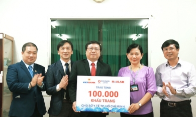Vietbank, Hoa Lâm và Kohnan tài trợ 100.000 khẩu trang cho Sở Y tế TP. HCM