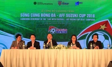VOV và VTC3 sẽ là hai kênh phát sóng chính thức giải bóng đá AFF Suzuki Cup 2018