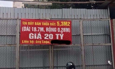 Kỷ lục giá đất Hà Nội: 4 tỷ đồng/m2