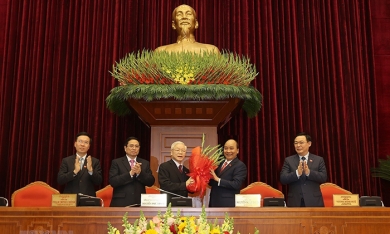 Ông Nguyễn Phú Trọng tái đắc cử Tổng Bí thư Ban Chấp hành Trung ương Đảng