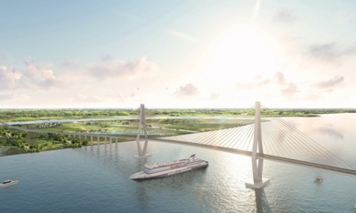 Cầu Rạch Miễu 2 gần 5.200 tỷ đồng nối Tiền Giang và Bến Tre dự kiến khởi công trong quý I/2022