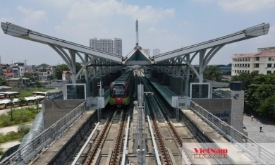 Tháng 6/2024: Tàu điện đường sắt đô thị Nhổn - ga Hà Nội bắt đầu chạy