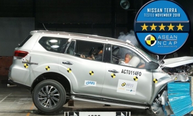 Nissan Terra được xếp hạng an toàn 5 sao từ ASEAN NCAP