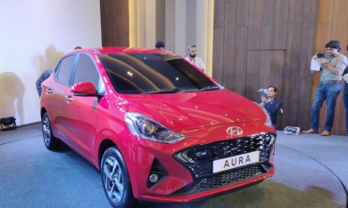 Xe giá rẻ Hyundai Aura chính thức ra mắt tại Ấn Độ, chưa công bố giá bán