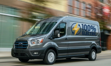 Xe chạy điện Ford E-Transit 'trình làng', có thể đi được 202 km