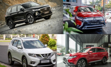 Chọn xe lắp ráp Mitsubishi Outlander 2020 hay Nissan X-Trail, Hyundai SantaFe?