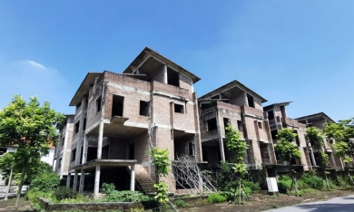 Hà Nội: Hàng trăm căn biệt thự triệu USD bị bỏ hoang ở khu đô thị Hoa Phượng