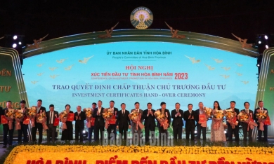 Gần 50.000 tỷ đồng đăng ký 'rót' vào tỉnh Hoà Bình