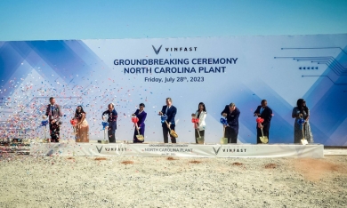 VinFast khởi công nhà máy sản xuất xe điện tại Bắc Carolina