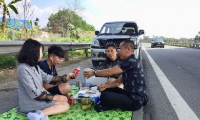 Tài xế 'mở tiệc' trên cao tốc Nội Bài - Lào Cai có thể bị phạt 5,5 triệu đồng