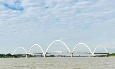 Cầu vòm thép cao nhất Việt Nam chính thức đi vào hoạt động