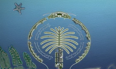 Những vùng đất lấn biển nổi tiếng thế giới: Palm Jumeirah, Marina Bay Sands...