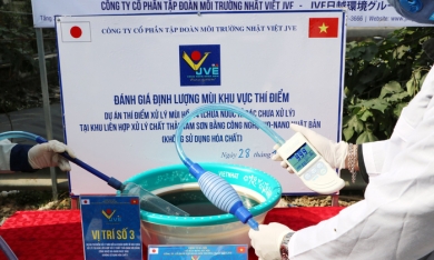 JVE Group bắt đầu thí điểm xử lý mùi bãi rác Nam Sơn