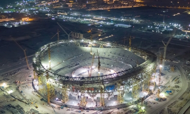 Đại Dũng tham gia làm sân vận động Lusail phục vụ World Cup 2022