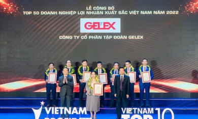 GELEX lọt top 50 doanh nghiệp lợi nhuận xuất sắc nhất Việt Nam 2022