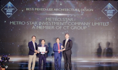 Metro Star nhận giải thưởng ‘Dự án phức hợp có thiết kế kiến trúc đẹp nhất Việt Nam 2022’
