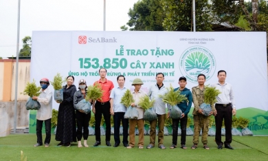 SeABank trao tặng gần 154.000 cây xanh ủng hộ trồng rừng và phát triển kinh tế tại Hà Tĩnh