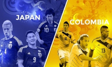 Xem trực tiếp trận Colombia và Nhật Bản: Mãnh hổ đấu với niềm hi vọng châu Á