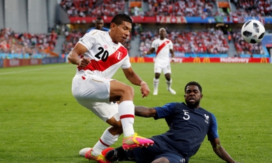 Kết quả trận Pháp và Peru (World Cup ngày 21/6): Pháp tạm dẫn 1-0