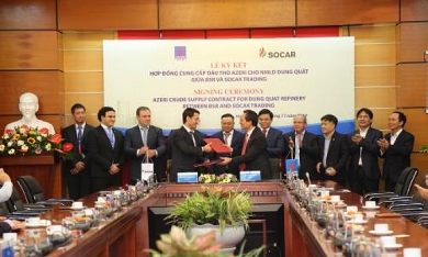 SOCAR Trading sẽ cung cấp 5 triệu thùng dầu thô cho Lọc dầu Dung Quất