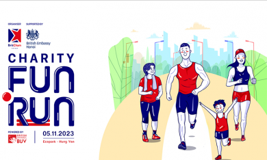 BritCham tổ chức giải chạy gây quỹ từ thiện Fun Run 2023 vào ngày 5/11