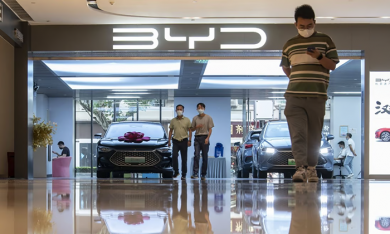 Lợi nhuận 'gã khổng lồ' xe điện Trung Quốc BYD tăng hơn 400% trong quý I