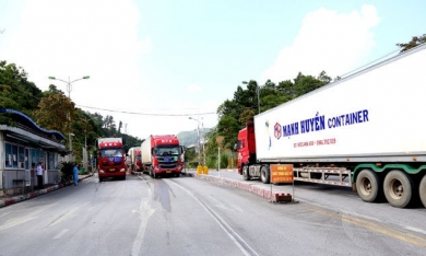 '3 cửa khẩu tại Lạng Sơn thông quan hàng hoá xuất khẩu bình thường'