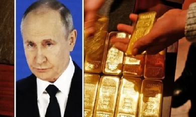 Kho vàng 68 tấn vàng của Nga: Quân bài của TT Putin khiến phương Tây trở tay không kịp
