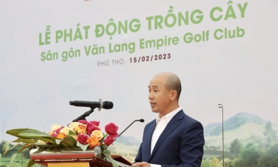 Phát động trồng cây phủ xanh 16 ha  dự án sân golf tỉnh Phú Thọ