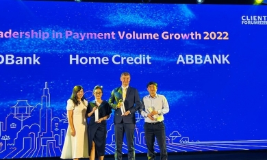ABBBANK được Visa trao giải thưởng ‘Ngân hàng có tỷ lệ tăng trưởng doanh số thẻ cao nhất năm 2022’