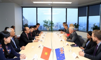 Thủ tướng: Kỳ vọng kim ngạch thương mại Việt Nam-New Zealand tăng lên gấp đôi
