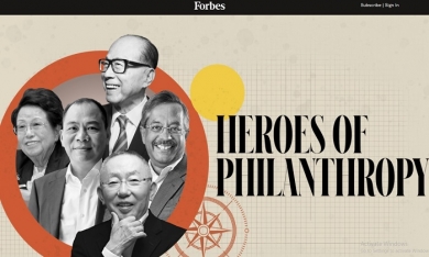Tỷ phú Phạm Nhật Vượng lọt top 15 nhà từ thiện hào phóng nhất châu Á