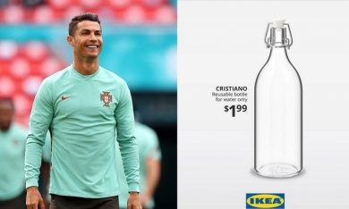 IKEA ra mắt chai đựng nước có tên ‘Cristiano’ sau lùm xùm giữa Ronaldo và Coca-Cola