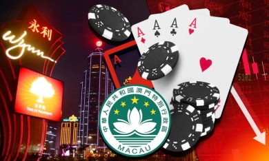 Cổ phiếu các sòng bạc Macau giảm giá kỷ lục trước nguy cơ bị Trung Quốc ‘siết gọng kìm’